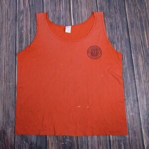 Laborers International Union Shirt Mens XL Orange Tank Top Rochester NY Vintage